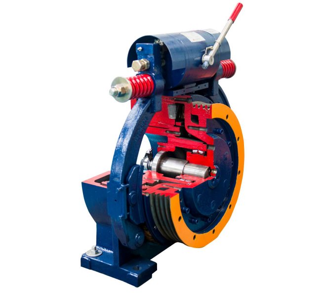 永磁同步無(wú)齒曳引機解剖模型