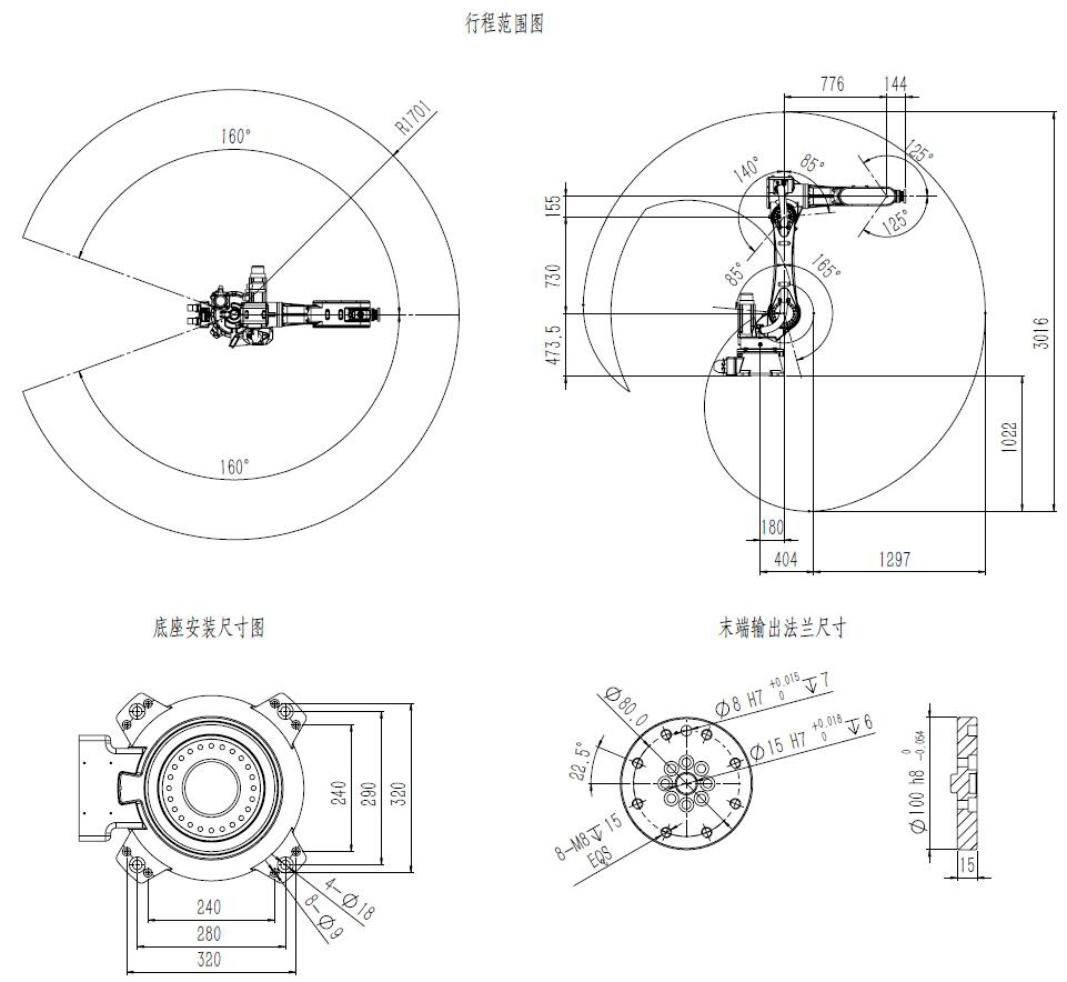 工業(yè)機器人參數圖