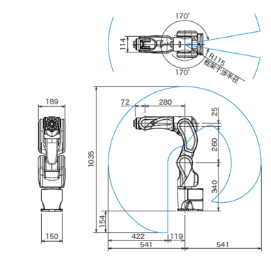 工業(yè)機器人參數圖